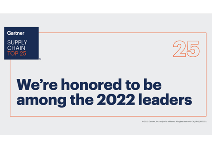 foto noticia Schneider Electric obtiene el segundo puesto en el Top 25 de la Cadena de Suministro del ranking Gartner 2022.
